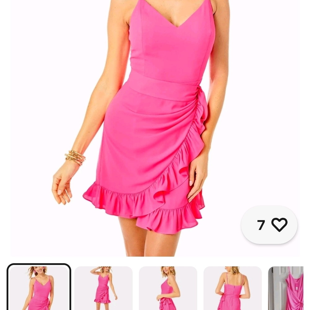Lilly Pulitzer Pink Asymmetrical Dress
